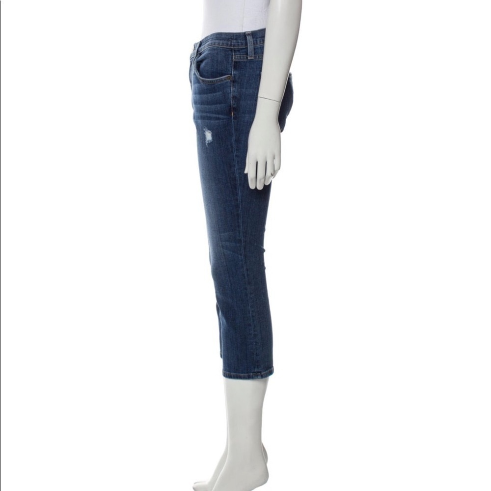 Current/elliott cropped bootcut jeans pants. Distressed. Size 27 - Picture 2 of 6